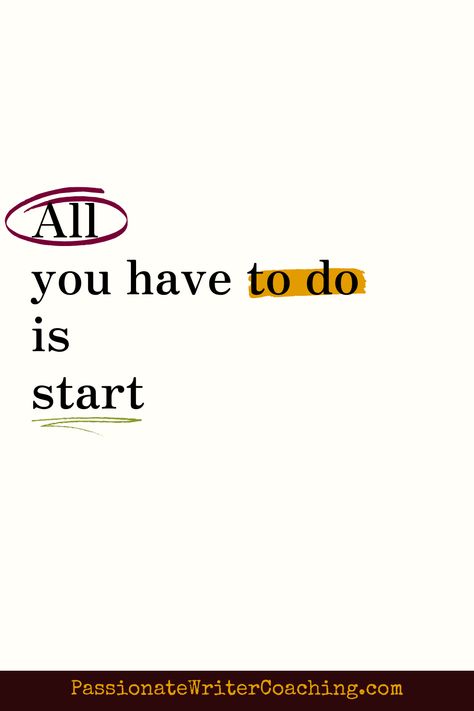 The idea of finishing your project can be quite overwhelming. So today, why don’t you forget about the big picture for a bit? Just tell yourself: “All you have to do is start.” A little bit every day will get you there, even if you don’t focus on the end. So today, just make sure you start your week well. Share this post to your story to spread the monday writing motivation! writing book // writing tips // writing Motivation Writing, Writing Book, Writing Motivation, Book Writing Tips, Book Writing, Start Writing, Big Picture, Writing Tips, Writing A Book