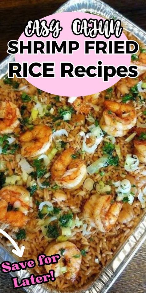 This hearty one-pot 30-minute Cajun Shrimp Fried Rice brings the fabulous spicy flavours of Louisiana to your dinner table! An easy, full-flavoured recipe using sausage, shrimp or prawns and leftover rice. Cajun Fried Rice With Shrimp, Cajun Shrimp Fried Rice Dinner Recipe, Shrimp Dirty Rice Recipe, Cajun Shrimp Fried Rice Recipe, Cajun Rice Recipes, Fried Rice Casserole, Cajun Fried Rice, Cajun Shrimp Rice, Cajun Shrimp Fried Rice