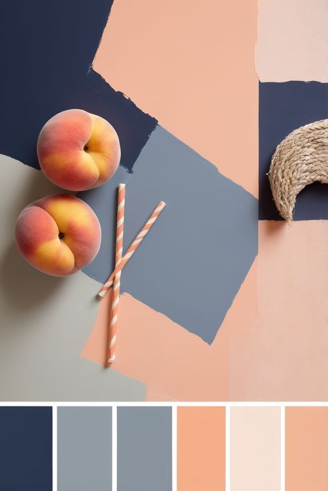 Discover the ultimate guide to achieving success with "a" - learn key strategies for maximizing your potential and reaching your goals. #ad     #Colortrend #wallpaint2024  #color2024  #DIYpainting  ##DIYhomedecor  #Fixhome Color Schemes With Coral, Navy Coral Green Color Palette, Kitchen Peach Color, Pastel Interior Color Palette, Sunset Interior Design Color Palettes, Peach Navy Color Palette, Navy And Peach Living Room, Apricot Color Combination, Peach And Blue Interior