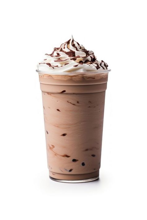 Mocha smoothie dessert drink. AI generated Image by rawpixel. | premium image by rawpixel.com / maprang Choco Drink Aesthetic, Iced Cafe Mocha, Milkshake White Background, Mcdonalds Mocha Frappe, Mocha Frappe Aesthetic, Mocha Drink, Mocha Smoothie, Chocolate Cappuccino, Mocha Frappe