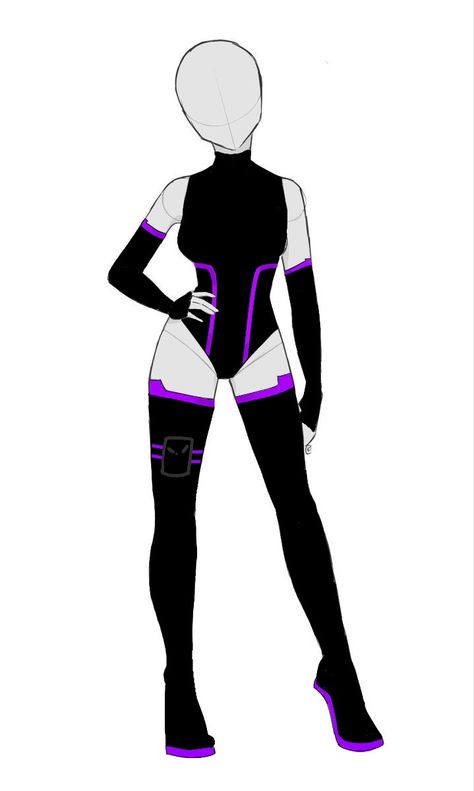 Tech Hero Costume, Super Hero Costumes Drawings, Female Villain Outfit, Villian Outfit Women, Villain Suit Design, Super Hero Outfits For Women, Hero Outfits Design Female, Mha Hero Outfit Ideas, Anime Bodysuit