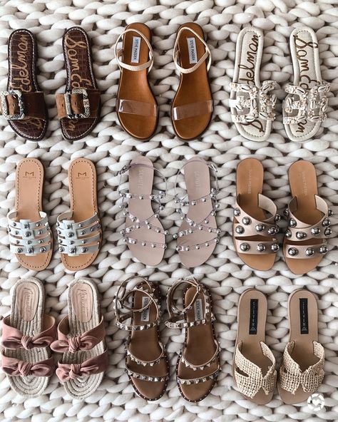 Zara Flat Sandals For Vacation, Spring Beach Sandals By H&m, Neutral Sandals, Summer Sandals Flat, Cute Shoes Heels, Summer Flats, Trending Sandals, Tory Burch Miller Sandal, Cute Sandals