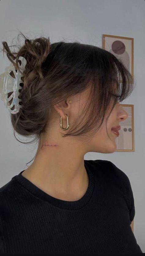 Grace Tattoos, Rare Tattoos, Side Neck Tattoo, Cute Hand Tattoos, Neck Tattoos Women, Writing Tattoos, Tasteful Tattoos, Small Hand Tattoos, Tattoo Script