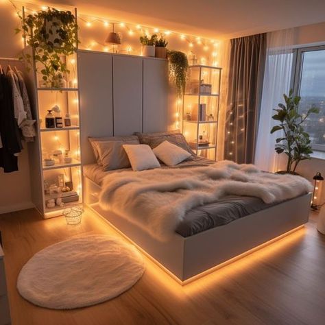 dorm wall decor cozy cubicle home decor home design home decor ideas home aesthetic home decor aesthetic home nails #homedecor #homedecoration #homedecorating #homedecore #homedecorations #homedecorideas #homedecorlovers #homedecorblogger #homedecors Dream Bedroom Inspiration, Luxury Room Bedroom, Classy Bedroom, Luxury Room, Dekorasi Kamar Tidur, Nike Style, Cute Bedroom, Makeover Bedroom, Redecorate Bedroom