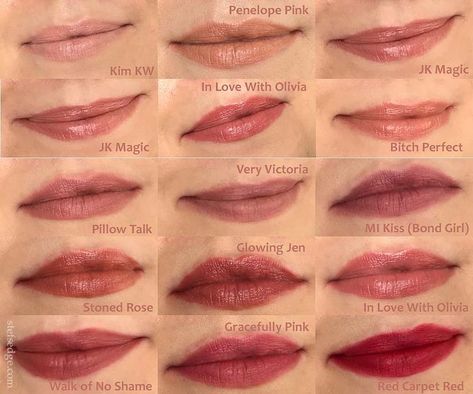 Charlotte Tilbury Lipstick Swatch, Charlotte Tilbury Bond Girl, Charlotte Tilbury Very Victoria, Red Lipstick Swatches, Charlotte Tilbury Lip, Best Mac Lipstick, Pillow Talk Lipstick, Charlotte Tilbury Lipstick, Lipstick For Dark Skin