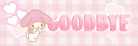 Goodbye Banner Discord, Pink Hello Kitty Banner, Twitch Banner Ideas, Cute Banners For Discord, Discord Decor, Discord Server Ideas, Discord Theme, Twitch Streaming Setup, Twitch Banner