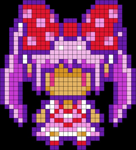 Perler Bead Patterns Omori, Omori Kandi Pattern, Vocaloid Pixel Art Grid, Omori Pixel Art Grid, Melty Bead Designs, Kandi Inspo, Kandi Ideas, 3d Perler Bead, Fuse Bead Patterns