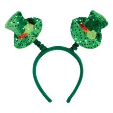 Boppers for all! Leprechaun Hat, Green Headband, Headband Wrap, Leprechaun Hats, Plastic Headband, Toddler Halloween Costumes, Costume Themes, St Pattys Day, Halloween Accessories