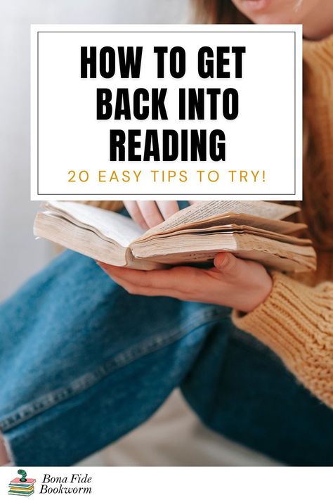 If you feel like you miss reading and miss the bookworm you used to be (or you want to start getting the benefits of reading again), then it’s time to find the book lover inside of you once more. Here are 17 easy tips for how to get back into reading books again and rekindle your love of reading! How To Read More Books Tips, How To Get Back Into Reading, Get Back Into Reading, Benefits Of Reading, How To Read More, Must Read Novels, The Bookworm, Love Of Reading, Reading Tips