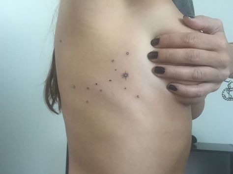 White Ink Constellation Tattoo, Horse Constellation Tattoo, Dog Star Constellation Tattoo, Canis Major Wallpaper, Star Mole Tattoo, Ursa Major Tattoo Minimalist, Dog Constellation Tattoo, Dog Star Tattoo, Canis Major Constellation Tattoo