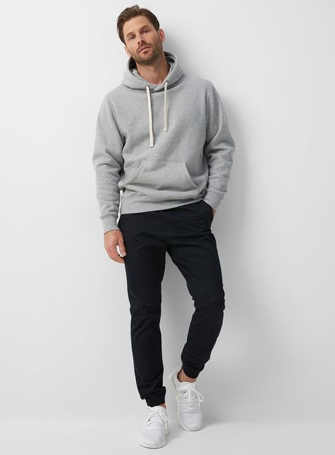 Mens Outfits Athleisure, Black Chinos Men Outfits Casual, Men Joggers Outfit, Jogger Outfit Men, Black Jogger Pants Outfit, Jacket Mens Outfit, Mens Athleisure Outfits, Athleisure Outfits Men, Joggers Men Outfit