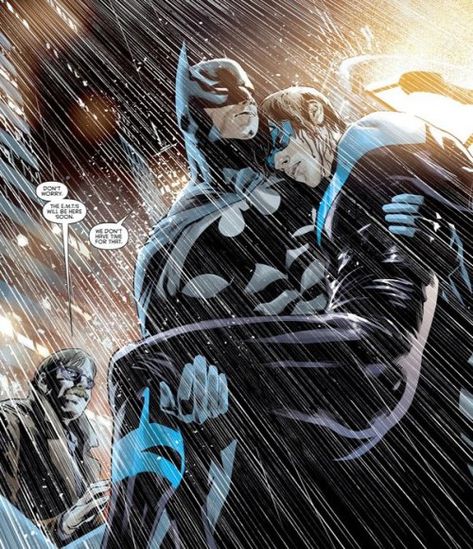 Nerd Skillz For Life — All the Bruce Wayne (w/ Batfamily) Hugs I Could... Nightwing Art, الفن الرقمي, Univers Dc, Batman And Catwoman, Batman Funny, Arte Dc Comics, Batman Comic Art, Dc Comics Artwork, Bd Comics