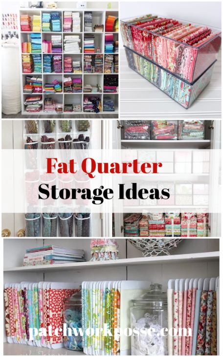 Fat Quarter Storage Ideas 1 Quilt Kit Storage, Sewing Pattern Storage Ideas Diy, Quilt Fabric Storage Ideas, Quilting Fabric Storage Ideas, Sewing Room Fabric Storage Ideas, Fat Quarter Storage Ideas, Storing Fabric Ideas, How To Store Fabric, Fabric Storage Ideas Organizing