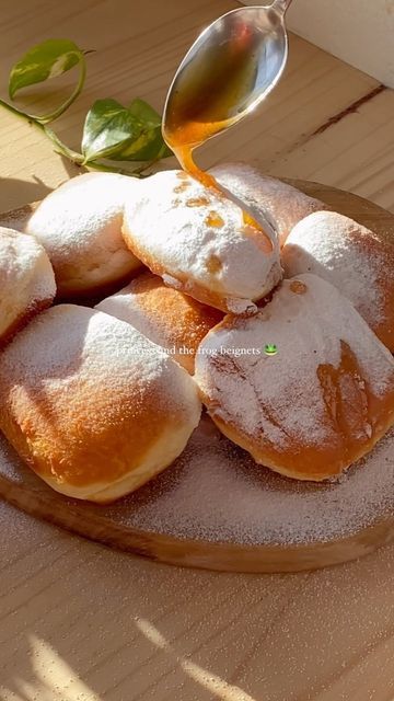 The Princess And The Frog Food, Tiana’s Beignets, Beignets Princess And The Frog, Fairytale Themed Food, Princess And The Frog Recipes, Princess Tiana Food, Tianas Beignets Recipe, Fairytale Food Ideas, Tiana Beignets