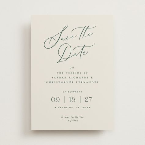 Beautifully Scripted Save The Date Cards by Hooray Creative | Minted Rustic Save The Date, Rustic Save The Dates, Elegant Typography, Save The Date Postcards, Save The Date Magnets, Date Cards, Formal Invitation, Wedding Saving, Save The Date Cards