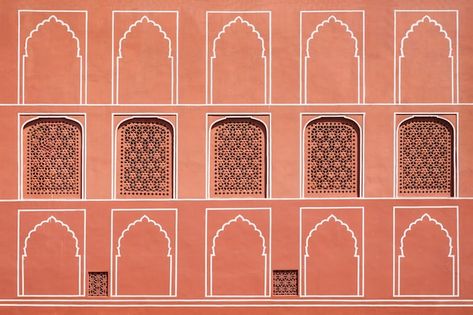 Moroccan Architecture Images - Free Download on Freepik India Palace, Rose Gold Aesthetic, India Architecture, Palace Interior, Flower Graphic Design, Wall Niche, Mood Images, Photo Pattern, Clinic Design