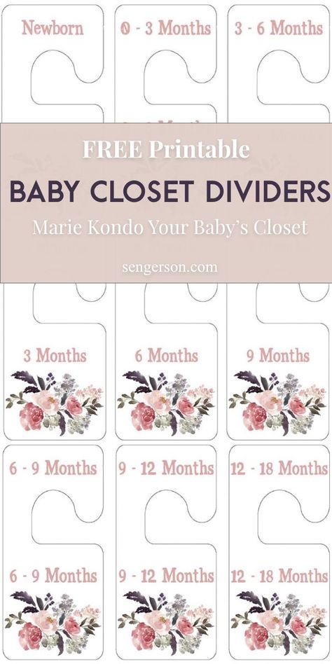 Closet Dividers Diy, Organization Methods, Baby Clothes Dividers, Nursery Closet Dividers, Nursery Closet Organization, Clothes Dividers, Baby Closet Dividers, Baby Hangers, Baby Clothes Organization