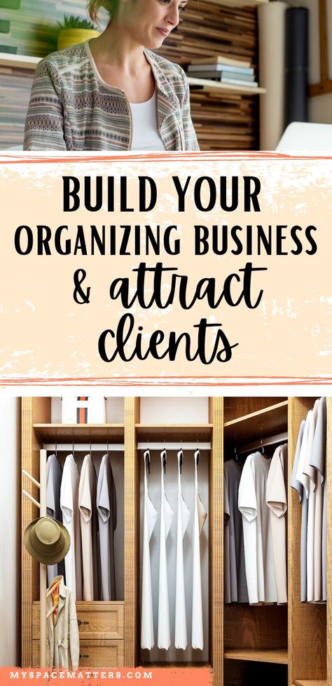 I'm sharing 7 ways to attract clients to your home organizing business. You have this gift and skill, but can you find enough customers to stay in business? Yes! This is a list of ways to get clients for your Professional Organizing Business. #professionalorganizer #business #freetraining #marketing Organizer Business, Professional Organizer Business, Organization Business, Organizing Business, Professional Organizing, Business Card Organizer, Team Organization, Get Clients, Attract Clients