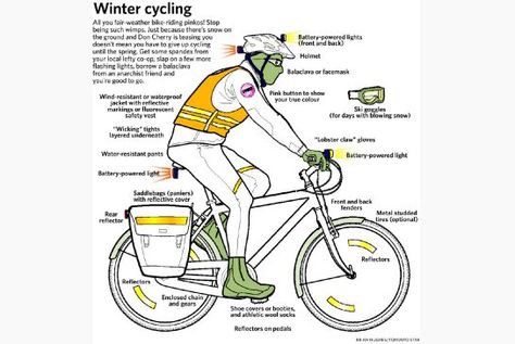 Everything you need to know about winter cycling in the GTA | Toronto Star Road Bike Gear, Winter Biking, Biking Tips, Bike Commuting, Bike Touring, Cycling Tips, Winter Cycling, Bicycle Maintenance, Riding A Bike