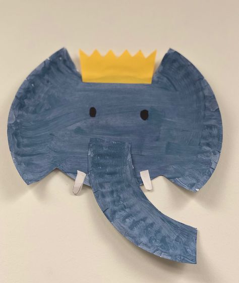 Elephant Paper Plate Craft, Elephant Crafts For Toddlers, Elephant Crafts For Preschool, Craft With Paper Plates, Elephant Craft, Plate Crafts For Kids, Craft With Paper, Paper Plate Craft, Elephant Crafts