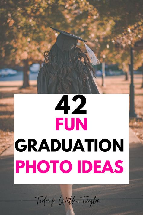 College Graduation Checklist, College Graduation Hairstyles, Graduation Looks Hairstyles, Things For Students, Unique Graduation Pictures, Graduation Pictures Poses, Graduation Photos College, College Bucket List, Senior Graduation Pictures