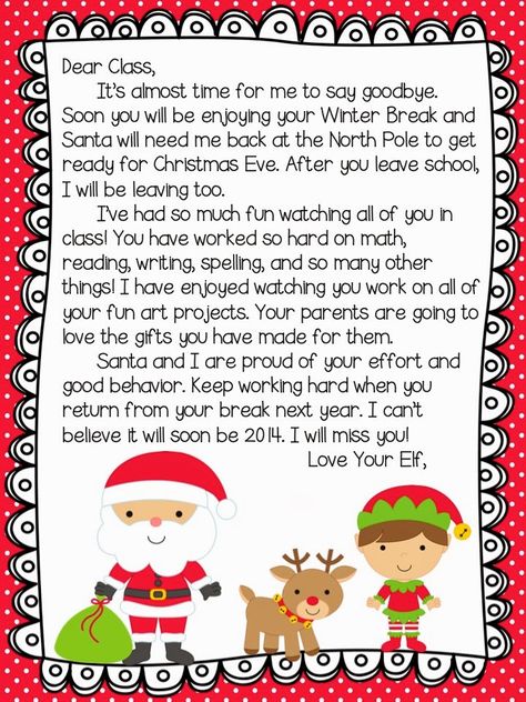 Classroom Elf On The Shelf, Elf On Shelf Letter, Elf On The Shelf Classroom, Elf Classroom, Classroom Shelves, Elf Goodbye, Classroom Elf, Buddy Elf, Elf Goodbye Letter