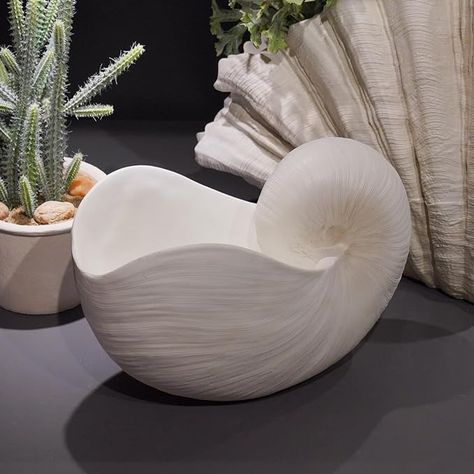 Amazon.com : Braxio Modern Home Decor Sea Shell - Beach Themed Bathroom Home Indoor Resin Seashell Planter Pots Shelf Decor 12.25 * 6.25 * 8.25 Inch : Home & Kitchen Seashell Planter, Green Floral Decor, Beach Themed Bathroom, Modern Traditional Home, Big Wall Decor, Themed Bathroom, Beach Theme Bathroom, Shell Decorations, Table Decor Living Room