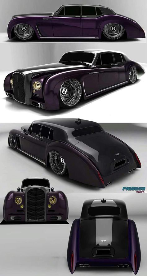 1960 Bentley custom by raymondpicasso Hot Rods Cars Muscle, Vintage Sports Cars, Kustom Cars, Aston Martin Vantage, Custom Muscle Cars, Best Luxury Cars, Old Car, Hot Rods Cars, Futuristic Cars