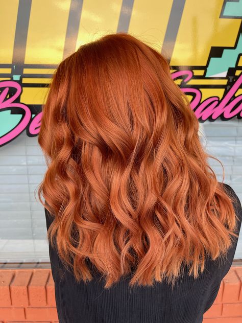 Hair Color Ideas Ginger Copper, Natural Red Copper Hair, Orange Red Copper Hair, Dyed Ginger Hair Copper, True Ginger Hair Color, Copper Hair From Blonde, Red Hair Ginger Copper, Thick Red Hair Styles, Red Hair Inspo Color Copper