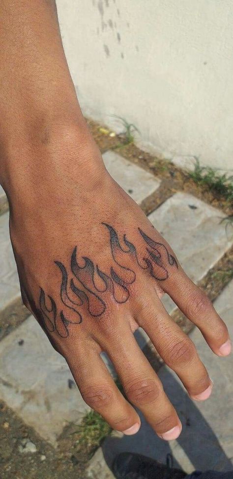 Flames Around Arm Tattoo, Flame Knuckle Tattoo, Fire Bracelet Tattoo, Flame On Hand Tattoo, Fire Tattoo On Hand, Fire On Hand Tattoo, Flames Hand Tattoo, Flame Tattoo Hand, Hand Flame Tattoo