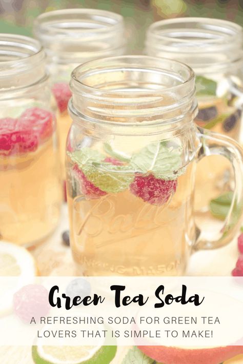 Tea Soda, Tea Drink Recipes, Drink Recipes Nonalcoholic, Soda Recipe, Iced Tea Recipes, Healthy Drinks Recipes, Snacks Für Party, Tea Lovers, Smoothie Drinks