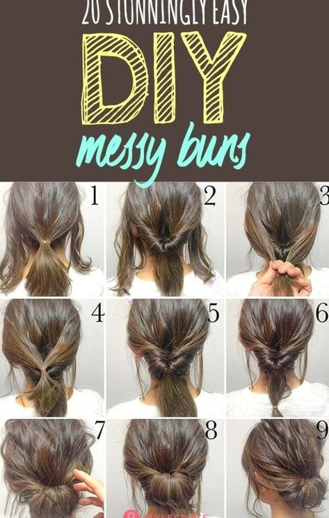 20 Stunningly Easy DIY Messy Buns: The best part about the messy bun is that it gives you the perfect I-just-got-up-and-I-look-this-awesome look in under 5 minutes! Read on to pick your favorite messy bun. #hair #hairstyles #messybuns #buns #tutorial #hairideas #cutehairstyle #hairstyleideas Buns Hairstyles, Easy Diy Costumes, Easy Updo Hairstyles, Diy Kostüm, Messy Buns, Diy Halloween Costumes Easy, Easy Updos, Messy Bun Hairstyles, Easy Diy Halloween