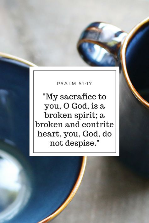 A Mini Monday Devotional: A Contrite Heart. A contrite heart is one humbled by its own brokenness and guilt, it makes no excuses and is fully aware that it's righteousness comes from God alone. It is a heart that embraces the need for God's mercy and truly desires a more holy life. So what does a broken and contrite heart look like? Monday Encouragement, Contrite Heart, Bible Verses For Girls, God's Mercy, Life Encouragement, Broken Spirit, Bible Verses About Strength, Gods Mercy, Bible Study Tips