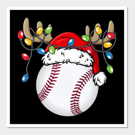 Christmas Baseball Shirts, Christmas Lights Wall, Baseball Santa, Baseball Christmas Ornaments, Photobooth Sign, Christmas Quotes For Friends, Christmas Parade Floats, Christmas Cards Drawing, Holding Pen