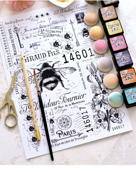 Beginner Mixed Media Art, Free Mixed Media Tutorials, Tim Holtz Collage Paper Ideas, Collage Cards Ideas, Graphic Fairy Printables Free, Mixed Media Journal Pages, Mixed Media Cards Ideas, Collage Art Mixed Media Ideas, Mix Media Art Ideas