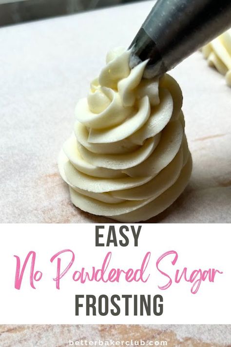 Thick Frosting Recipe, Flour Frosting Recipe, Cake Frosting Recipe Easy, Cookie Cake Icing, Frosting Without Powdered Sugar, Cupcake Icing Recipe, Buttercream Frosting Recipe Easy, Vanilla Icing Recipe, Make Frosting