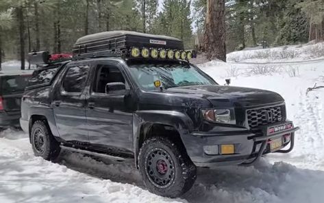 Honda Ridgeline Custom, Honda Jet, Hunting Truck, Retirement Goals, Honda Dirt Bike, Honda Motors, Truck Stuff, Honda Ridgeline, Four Wheelers