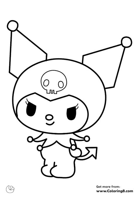 Kumori coloring page Kuromi Coloring Page, Coloring Hello Kitty, Coloring Pages Sanrio, Hello Kitty Coloring Pages, Kitty Videos, Kitty Coloring Pages, Starbucks Wallpaper, Monster Truck Coloring Pages, Color Theory Art