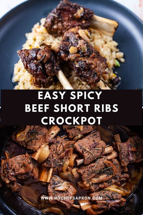 Beef Short Ribs Slow Cooker, Tender Beef Short Ribs, Family Meals Crockpot, Top Crockpot Recipes, Recipes For Crock Pot, Crockpot Meal Ideas, Slow Cooker Dinner Ideas, Ribs Slow Cooker, Beef Short Ribs Recipe