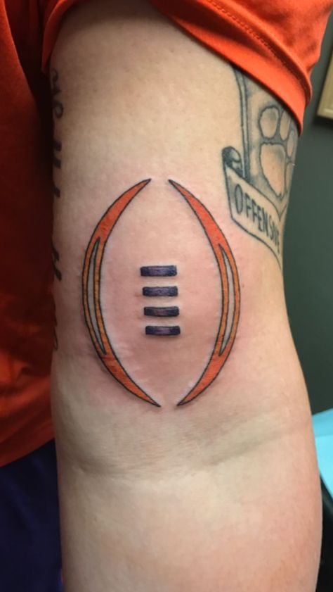 National Championship tattoo Auburn Tattoo, Clemson Tattoo, Championship Ring Tattoo, Cherry Bomb Tattoo, Atlanta Falcons Tattoo, Finch Tattoo, Auburn Logo, Tiger Shop, Clemson Tiger Paw