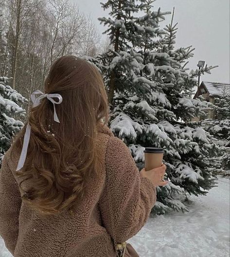 The Snow, A Coffee, A Woman, Trees, Coffee, Christmas