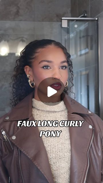 Ashlee West 🥥 on Instagram: "How to create a faux long pony! | sorry didn’t realize my camera went out of focus, the first part of the pony tail is the same as the second part. Create a hole, and flip the pony upside down going through the hole!" Ashlee West, Long Pony, Curled Ponytail, Out Of Focus, High Ponytails, Hair Stuff, Long Curly, Upside Down, Curly Hair