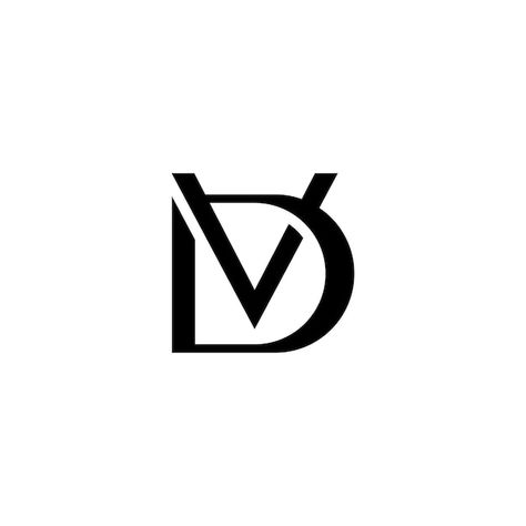 Dv logo | Premium Vector #Freepik #vector #dv #dv-letter #dv-monogram #dv-logos Dv Monogram Logo, Logo Psd, Technology Icon, Card Banner, Poster Invitation, Presentation Template Free, Photography Logos, Monogram Logo, Pattern Drawing