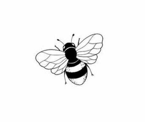 Bumble Bee Outline, Bee Line Drawing, Heart Tat, Bumble Bee Tattoo, Tiny Tats, Bee Drawing, Bee Tattoo, Jude Bellingham, Girly Tattoos