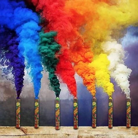 Colorful Smoke Fog (Pack of 5) at Rs 700/-!! ✅With Fragrance ✅Non-Toxic ✅Colourful Smoke Bomb for Holi, Photography ✅Packets are easy to open, making color throws a breeze ✅Contains 5 pieces in one packet. ✅Take 35seconds - 1 minutes long opening. One box contains 5 pieces different coloured smoke sticks having 10 sec+ timings. Very top-quality best for marriages and college programs ✅ Order Now: 📱Viber / Whatsapp NTC 9840171355| NCELL 9805678751 Holi Colors, Happy Holi, Color Powder, Make Color, Party City, Mens Fragrance, Fireworks, Balloons, Fragrance