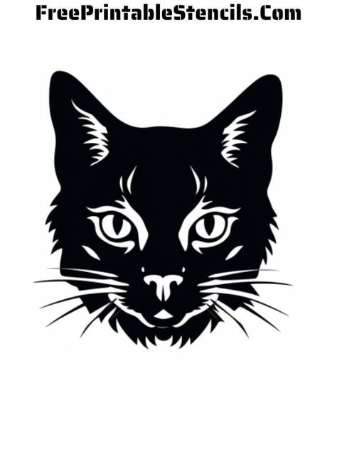 Free Printable Cat Stencils - Free Printable Stencils Cat Stencil, Cat Svg, Free Stencils Printables, Cat Vector, Lino Art, Stencils Printables, Free Stencils, Bead Loom Patterns, Loom Patterns