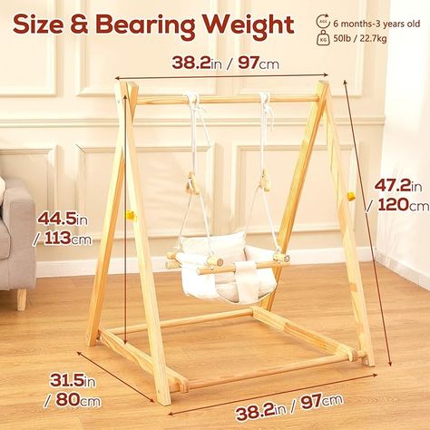 Wood Kitchen Tool, Montessori Bookshelf, Diy Swing, Diy Hammock, Baby Swing, Hammock Stand, Work Diy, Kids Table And Chairs, Baby Swings