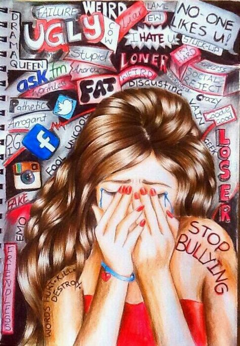 Illustration of the misery Hate Crimes bring. Kristina Webb Drawings, Kristina Webb Art, Stop Bulling, Teenage Mind, Kristina Webb, Parenting Teenagers, Charcoal Drawings, Webpage Design, Gcse Art