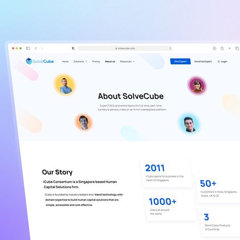 Hello Dribbble! 👋 Hope you all are doing good! I thought of presenting the design for About page we did for our esteemed client SolveCube. About pages are creative and personal to you and your company, there are several ways to construct one, however, the process is generally the same.We emphasise on Mission Vision and Values also try to emphasise on how the company has evolved. ✨ We also take into consideration what target market expects from the company. Visitors want to know that they're in What We Do Page Design, Our Vision And Mission Design, About Us Page Design Creative, Our Mission Page Design, Mission Vision Design, About Us Page Ui Design, Our Clients Page Design, Mission Vision Values Design, About Us Ui Design