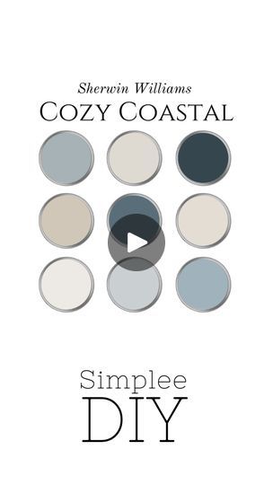 Coastal Paint Palette, Coastal Color Palettes, Calming Coastal, Beach Color Palettes, Coastal Paint, Lakehouse Ideas, Color Descriptions, Coastal Colors, Beach Color